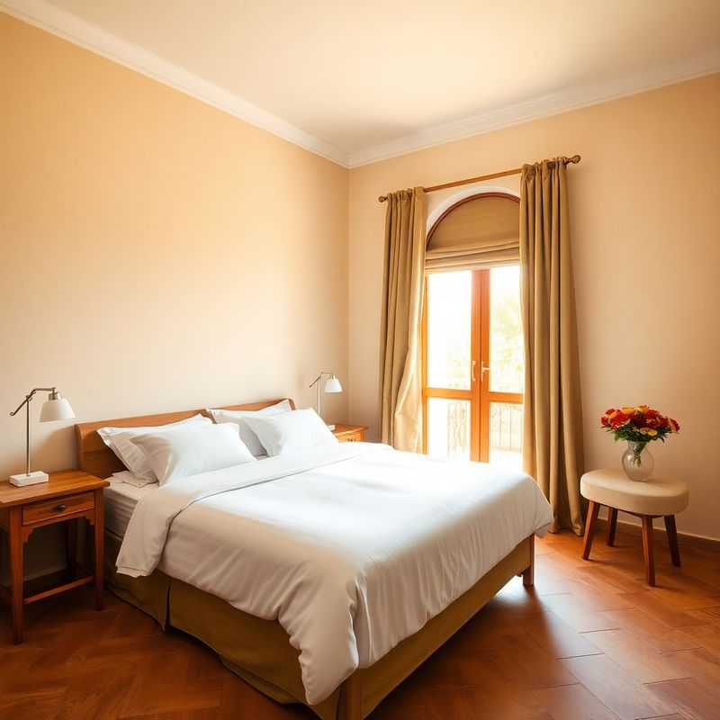 Classic room at rimavely with forest-cream walls, oak furniture and a linen queen bed